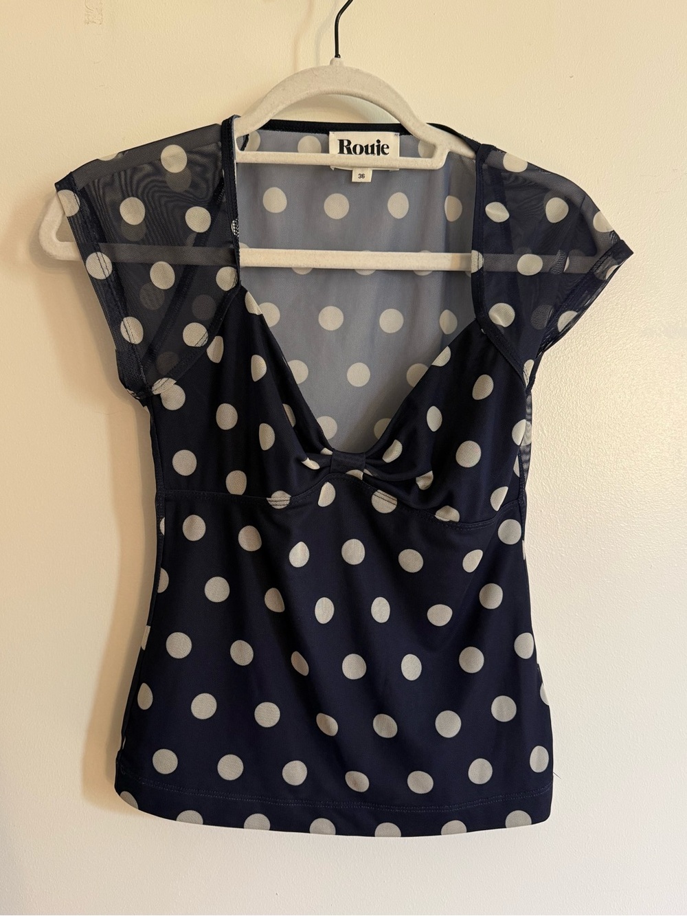 Rouje Polka Dot Top